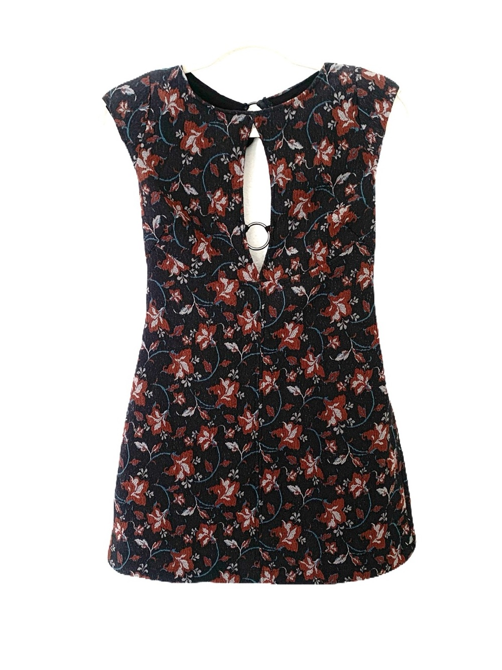 Free People Women’s Size 0 Floral Print Cut Out Keyhole Mini Feminine